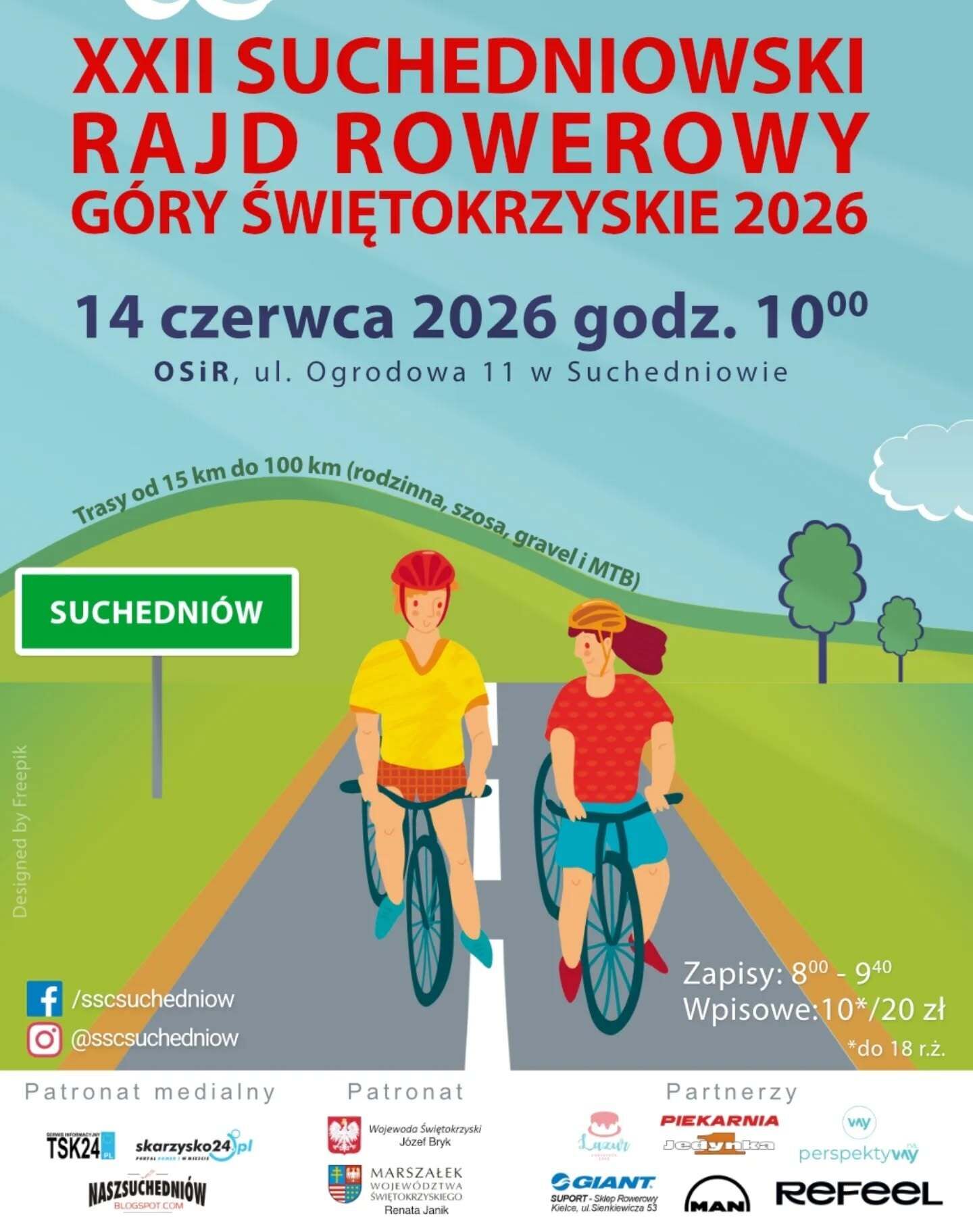 22. Suchedniowski Rajd Rowerowy 2026 już 14 czerwca!
