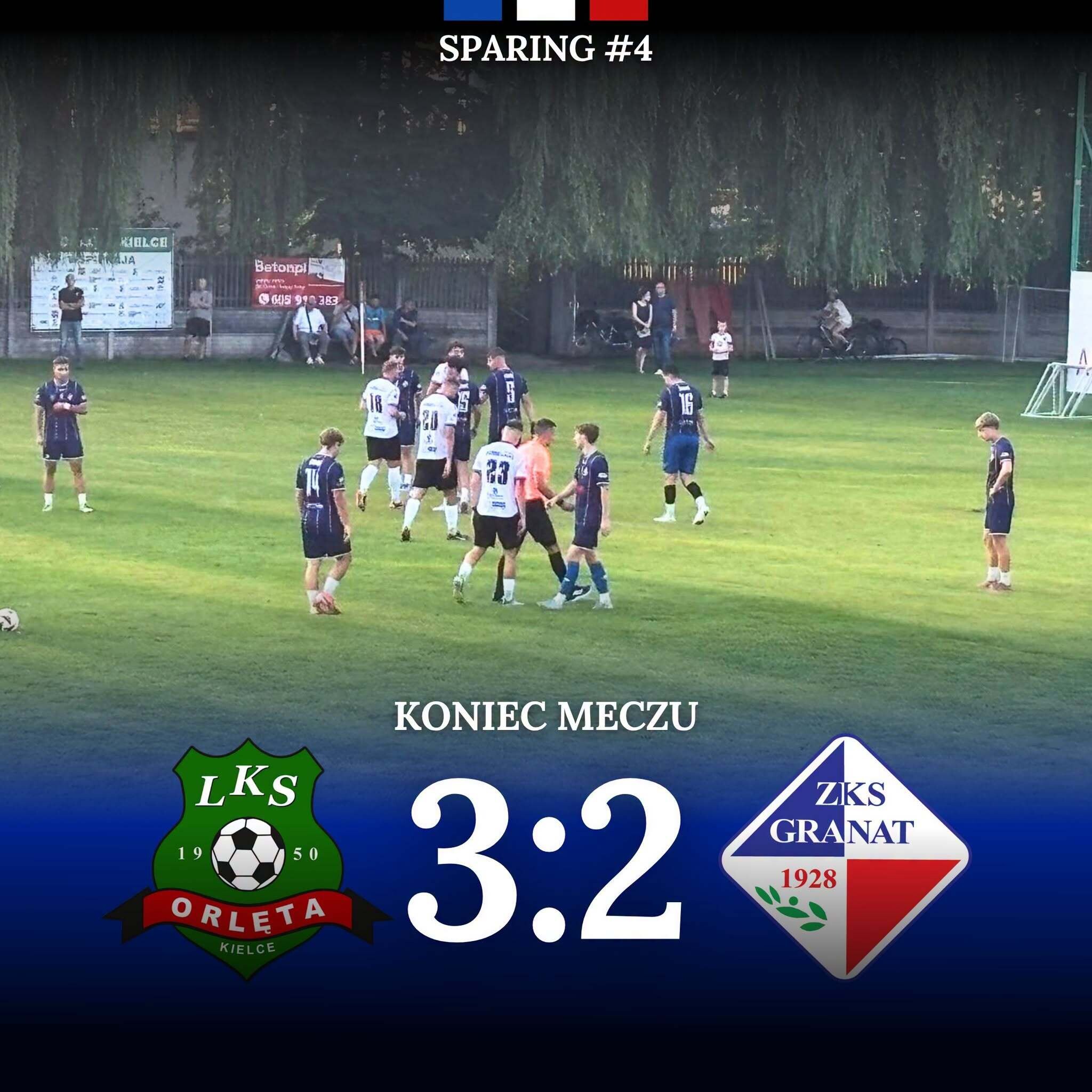 Granat przegrał z Orlętami Kielce  w czwartym meczu kontrolnym
