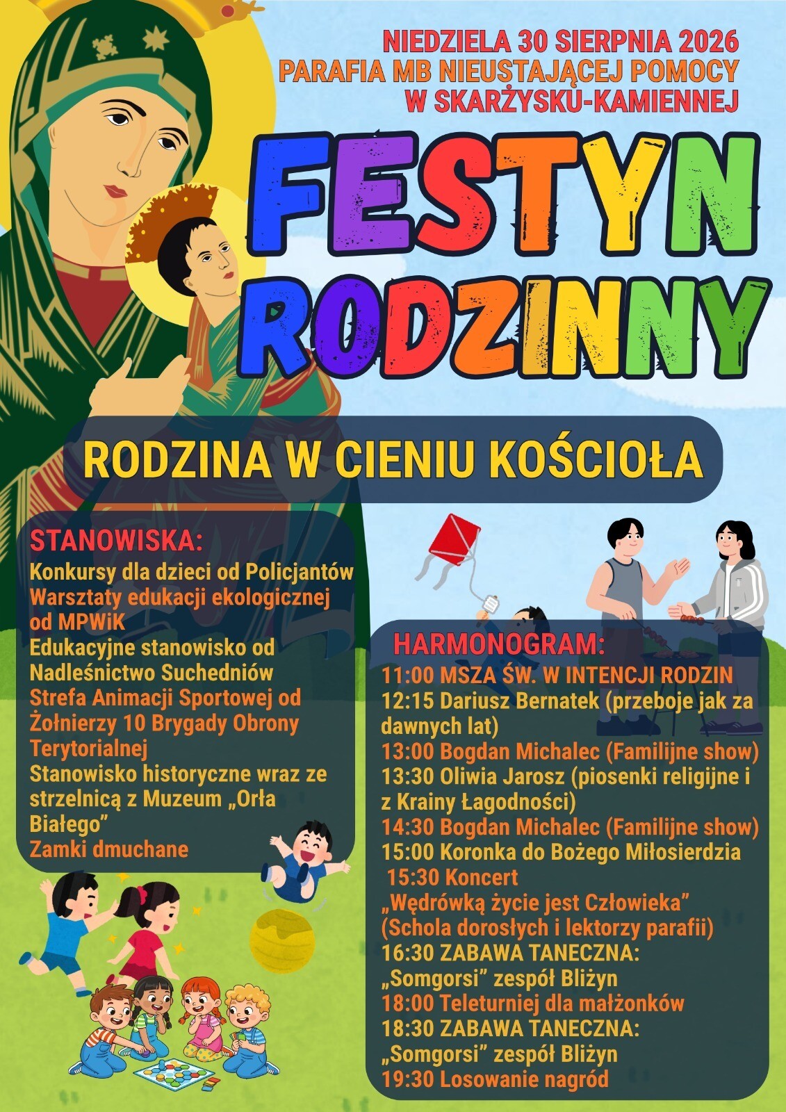 30.08 Festyn rodzinny przy kościele na 