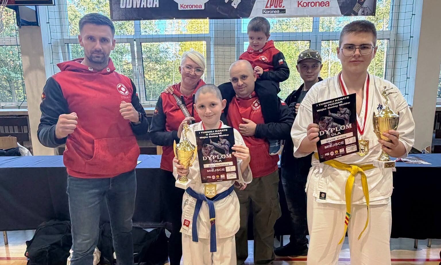 Dwa złote medale zawodników Akademii Karate Kyokushin na turnieju w Mniowie