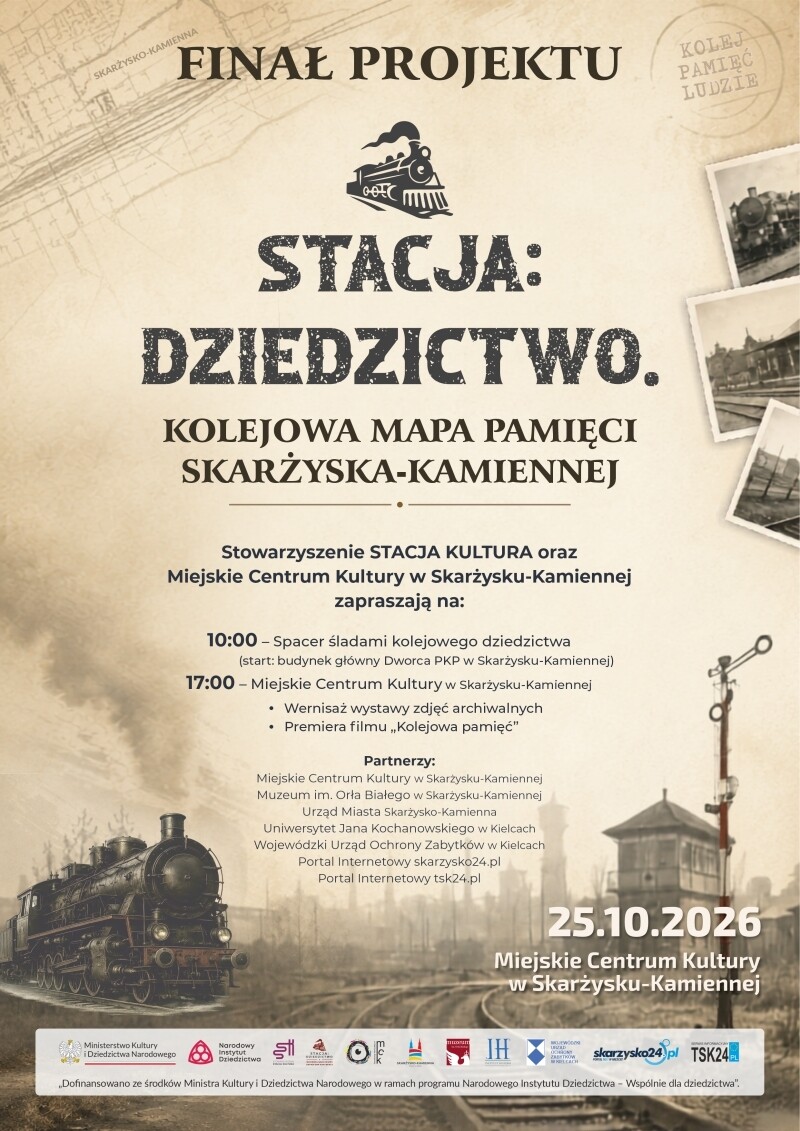 plakat final kolejowa mapa pamieci skarzyska