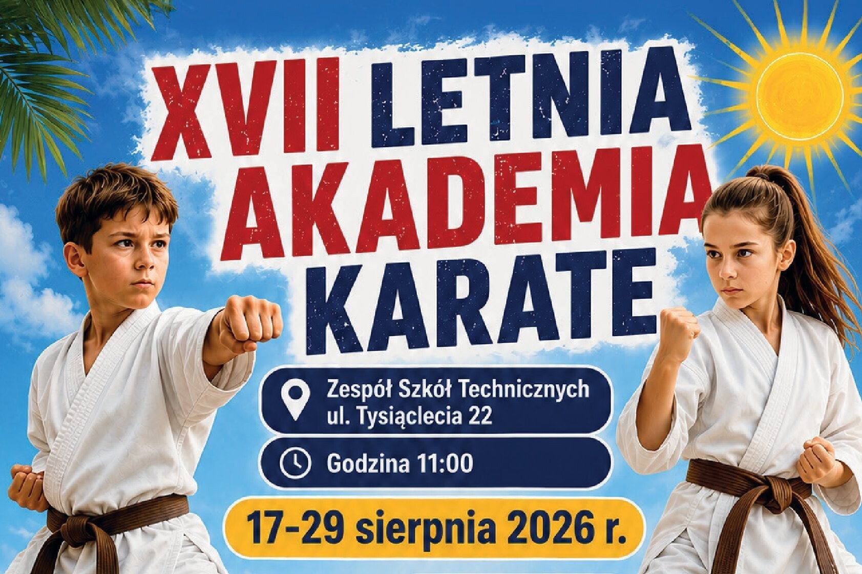 XVII Letnia Akademia Karate w Skarżysku - bezpłatne zajęcia na zakończenie wakacji