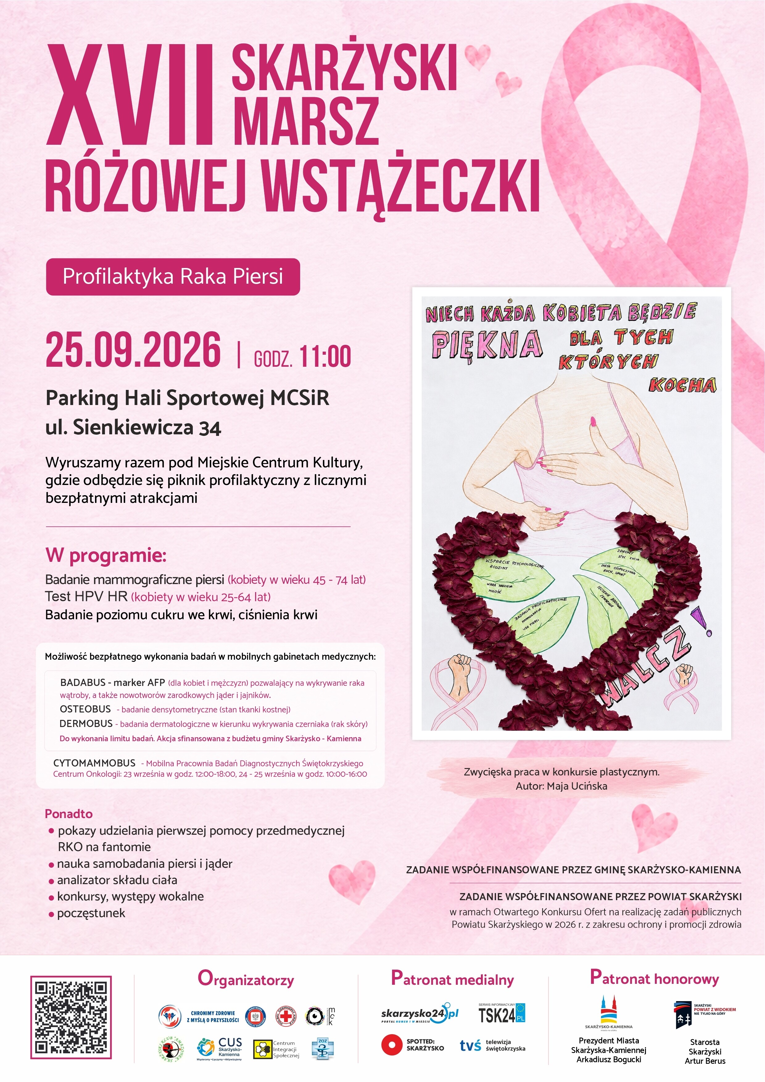 25.09 XVII Skarżyski Marsz Różowej Wstążeczki