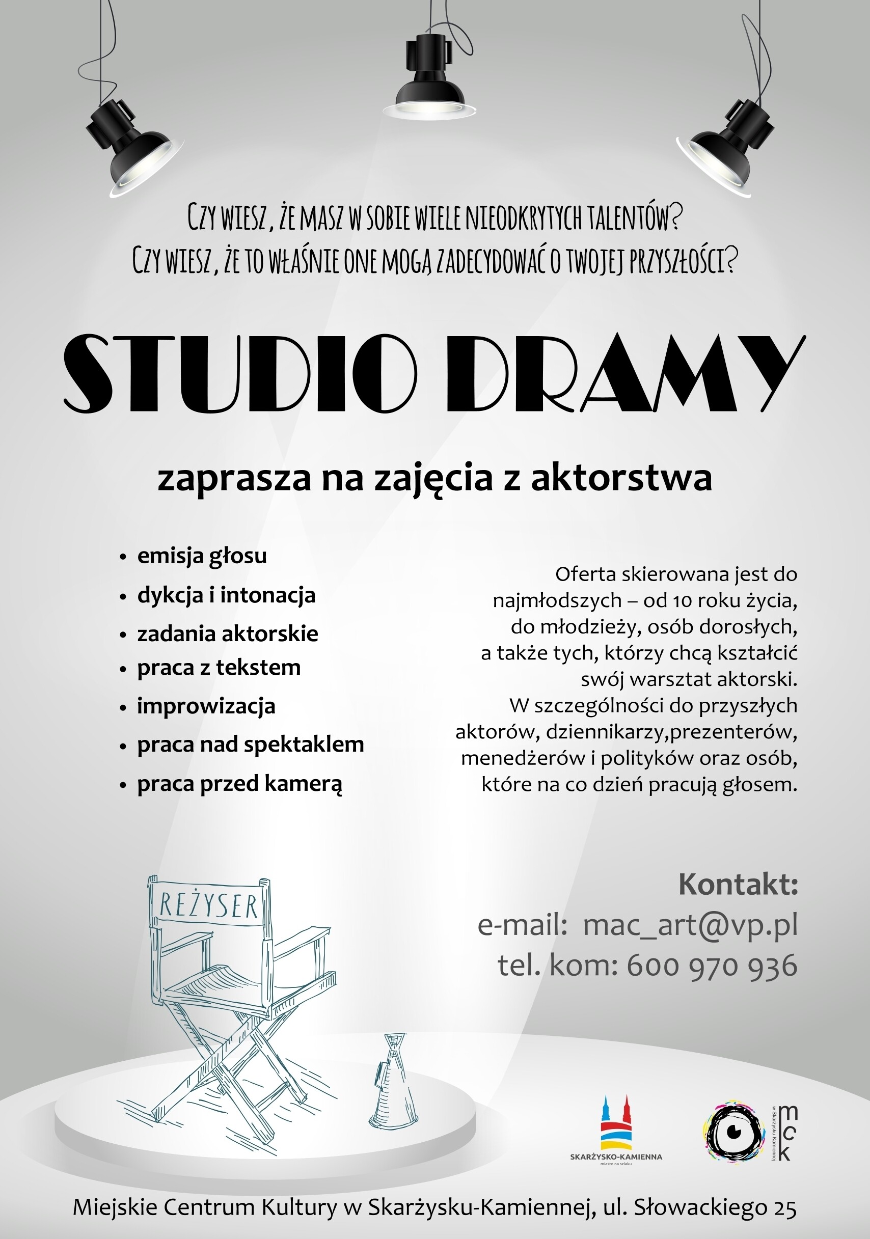 Czy tylko aktorstwo? STUDIO DRAMY zaprasza
